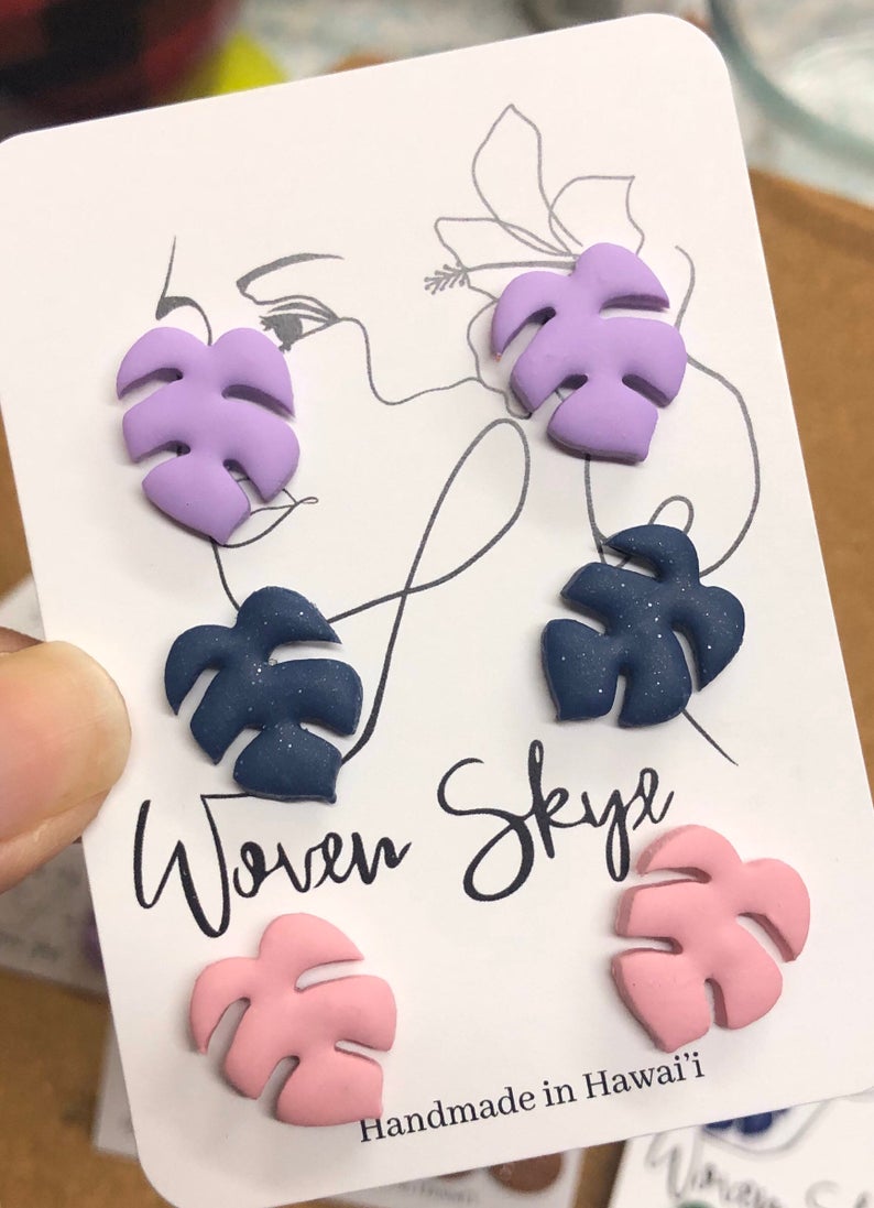 DIY. Polymer clay stitch earrings — Steemit