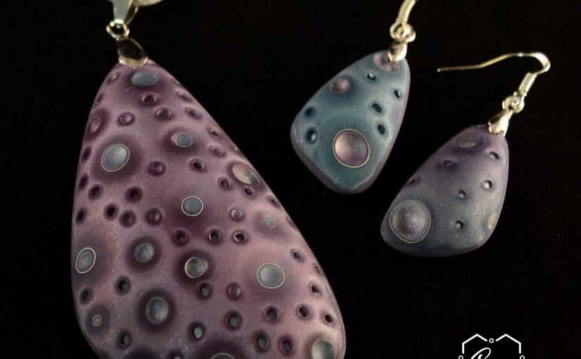 Polymer clay bubbles beads – beaded jewelry