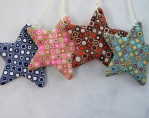 Polymer clay stars – Christmas tree ornaments