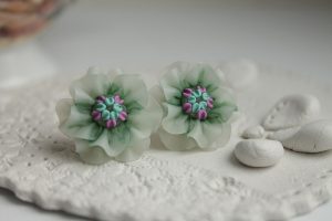 12 Polymer clay studs earrings ideas