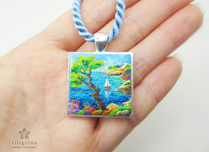 Painting with polymer clay