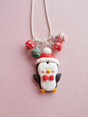 Polymer clay Christmas jewelry collection