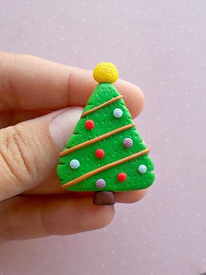 Polymer clay Christmas jewelry collection