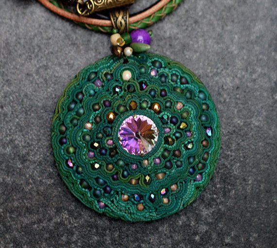 Amazing polymer clay round pendants