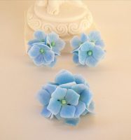 Polymer clay Hydrangeas jewelry