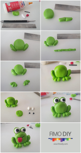 Polymer clay frog diy tutorial